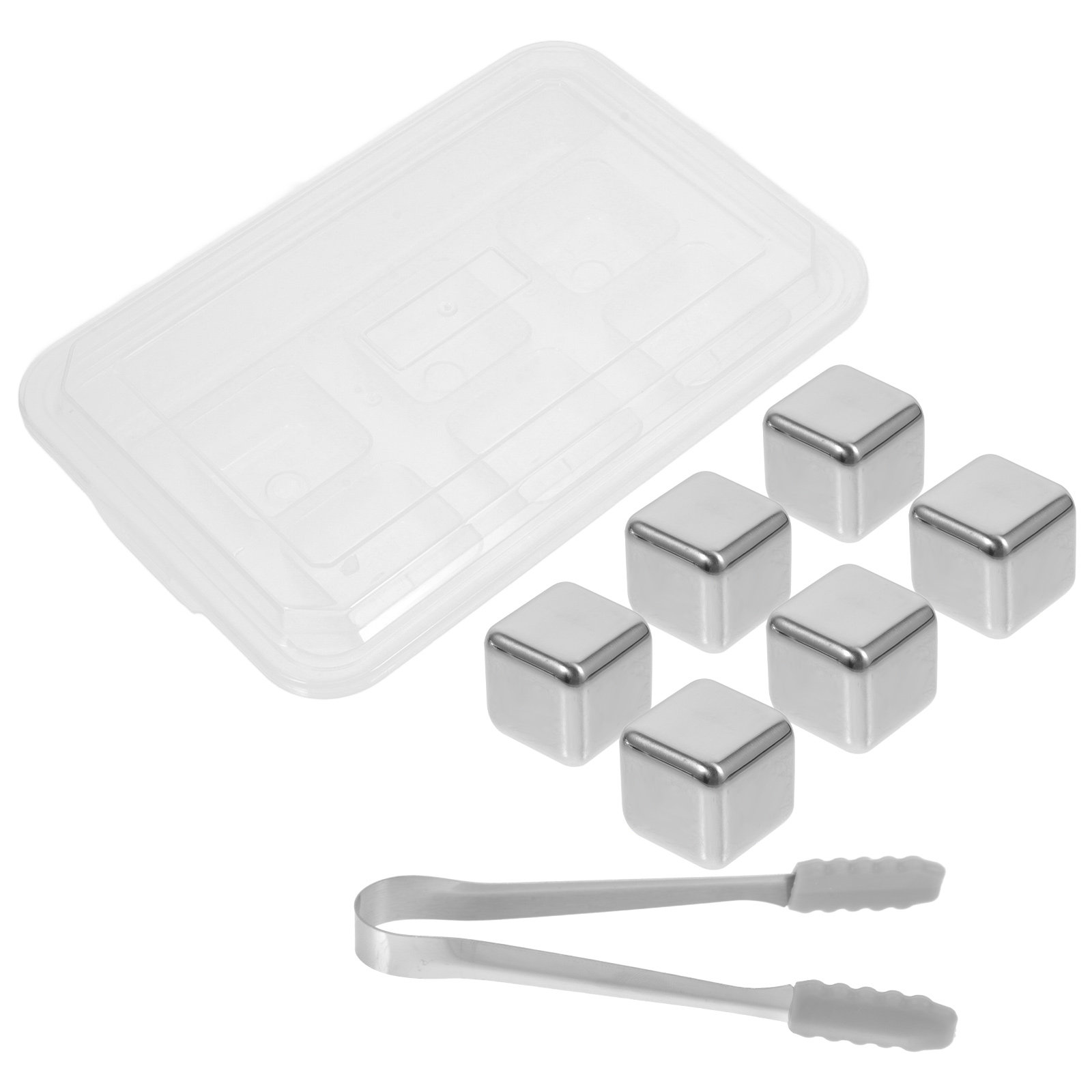 Whiskey Stone Set - 1 Set Batu Es Stainless Steel,