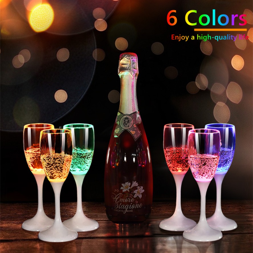 Beer Wine Up - Cangkir LED otomatis 6 warna, cangkir
