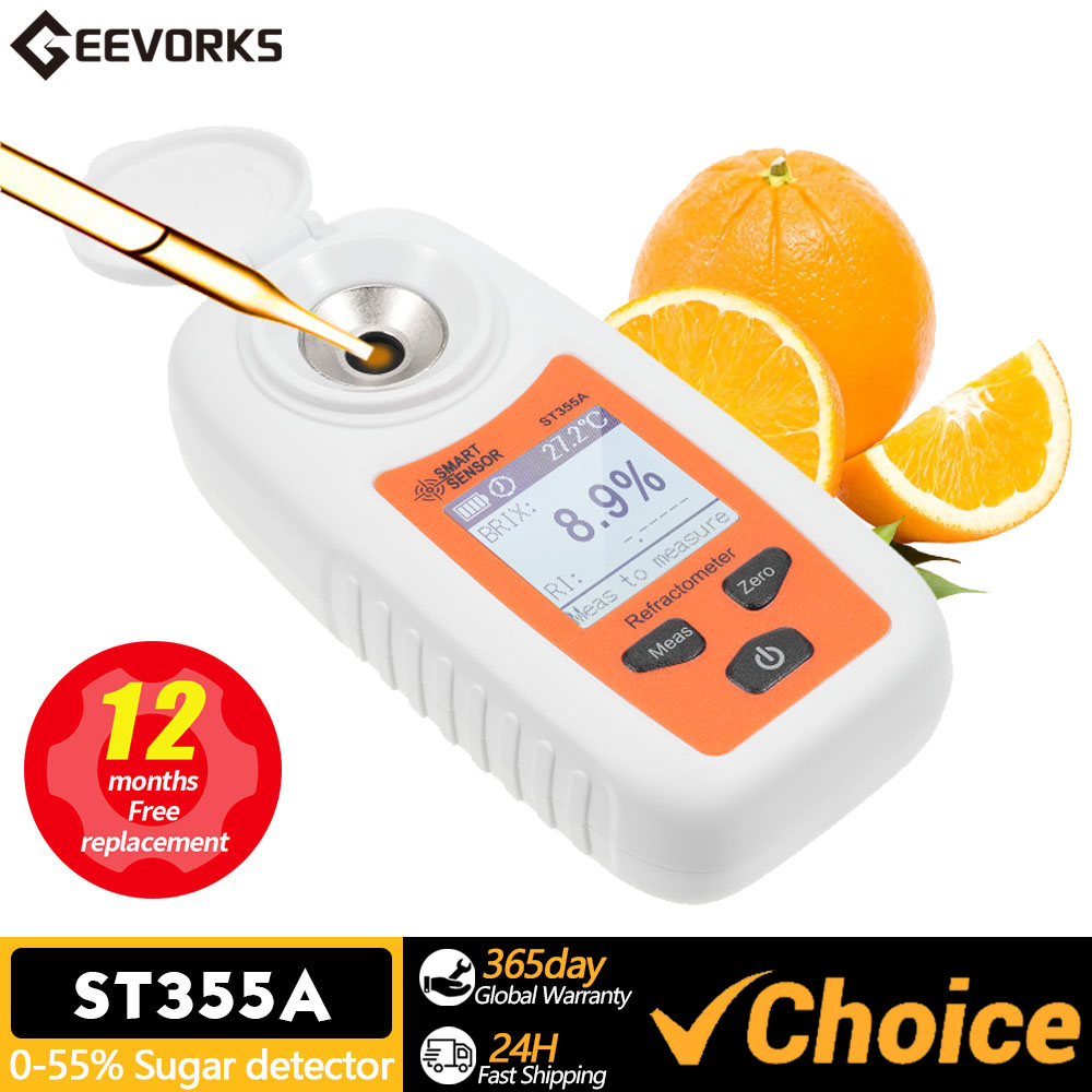 Wine Beer Juice - LCD Digital Refractometer Brix Meter kandungan