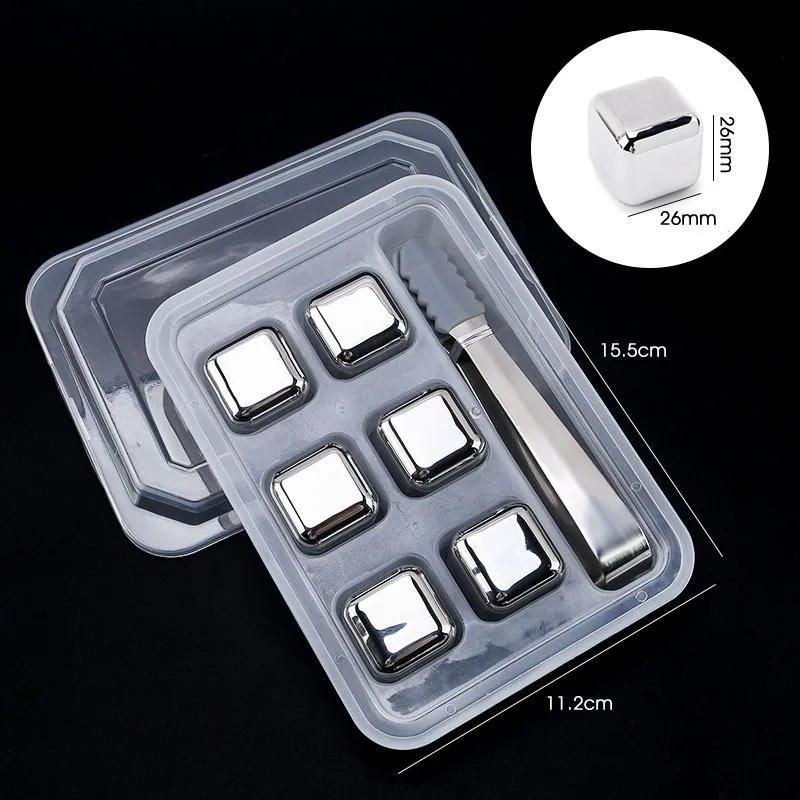 Whiskey Stone Set - Alat Bar 4/6/8 Pcs Set Batu