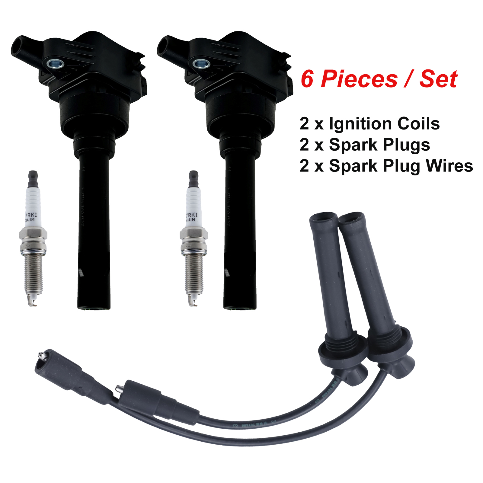 Wine Xo - Kit Kabel Busi Koil Pengapian Untuk