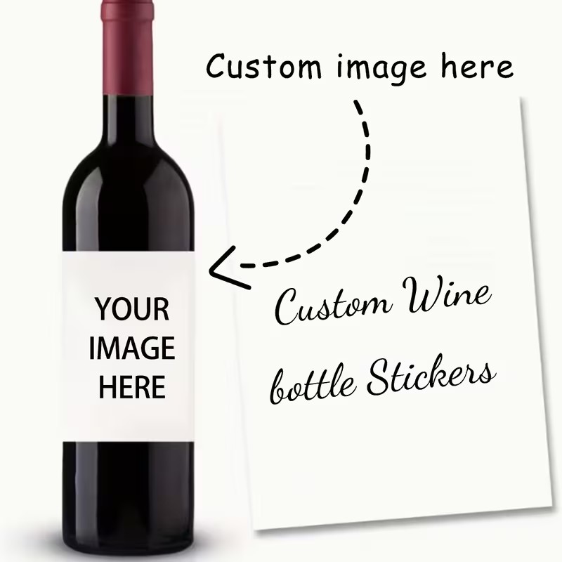 Wine Beer Bottle - Stiker Label Botol Anggur yang Dapat