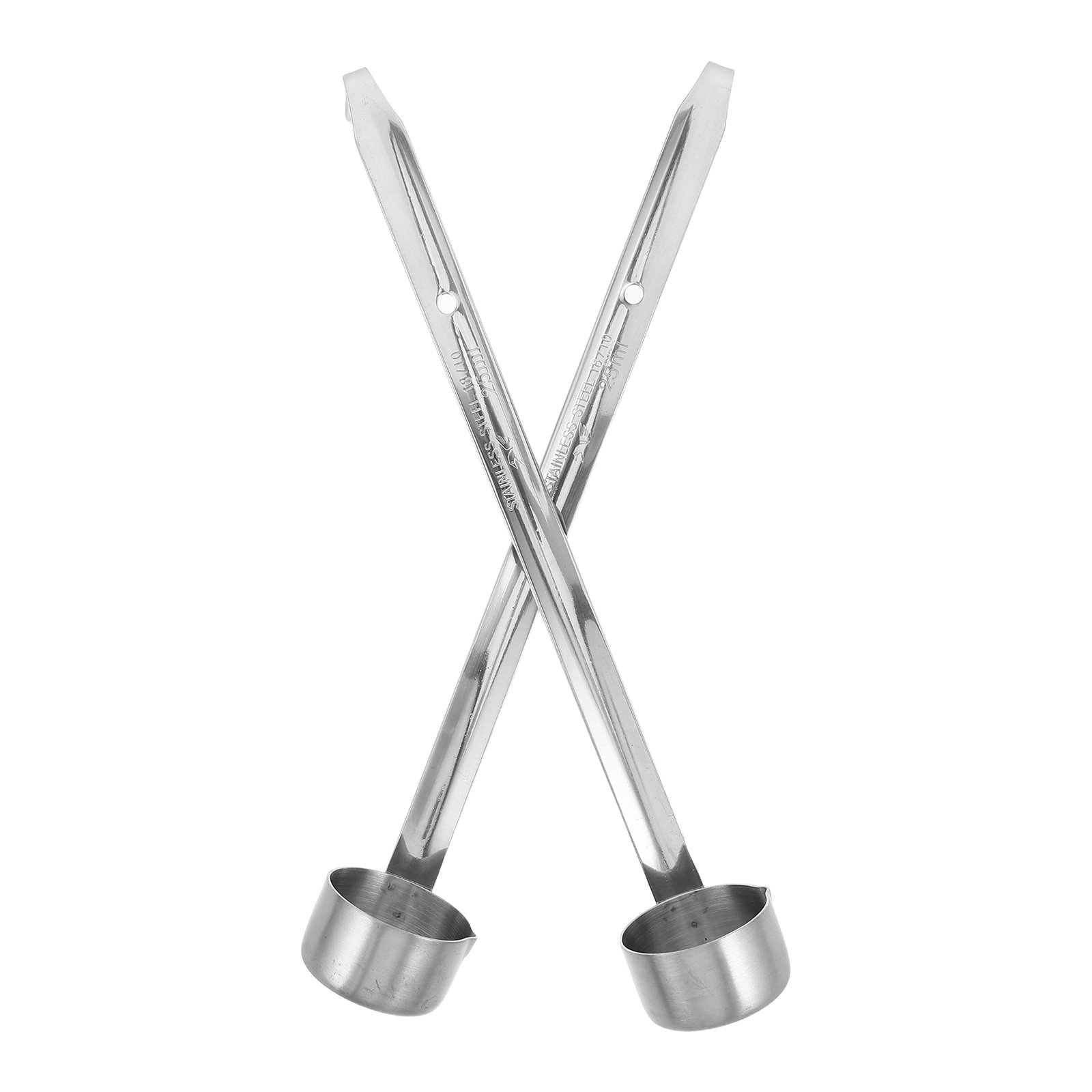 Wine Beer Mix - 2Pcs Sendok Anggur Stainless Steel Gagang