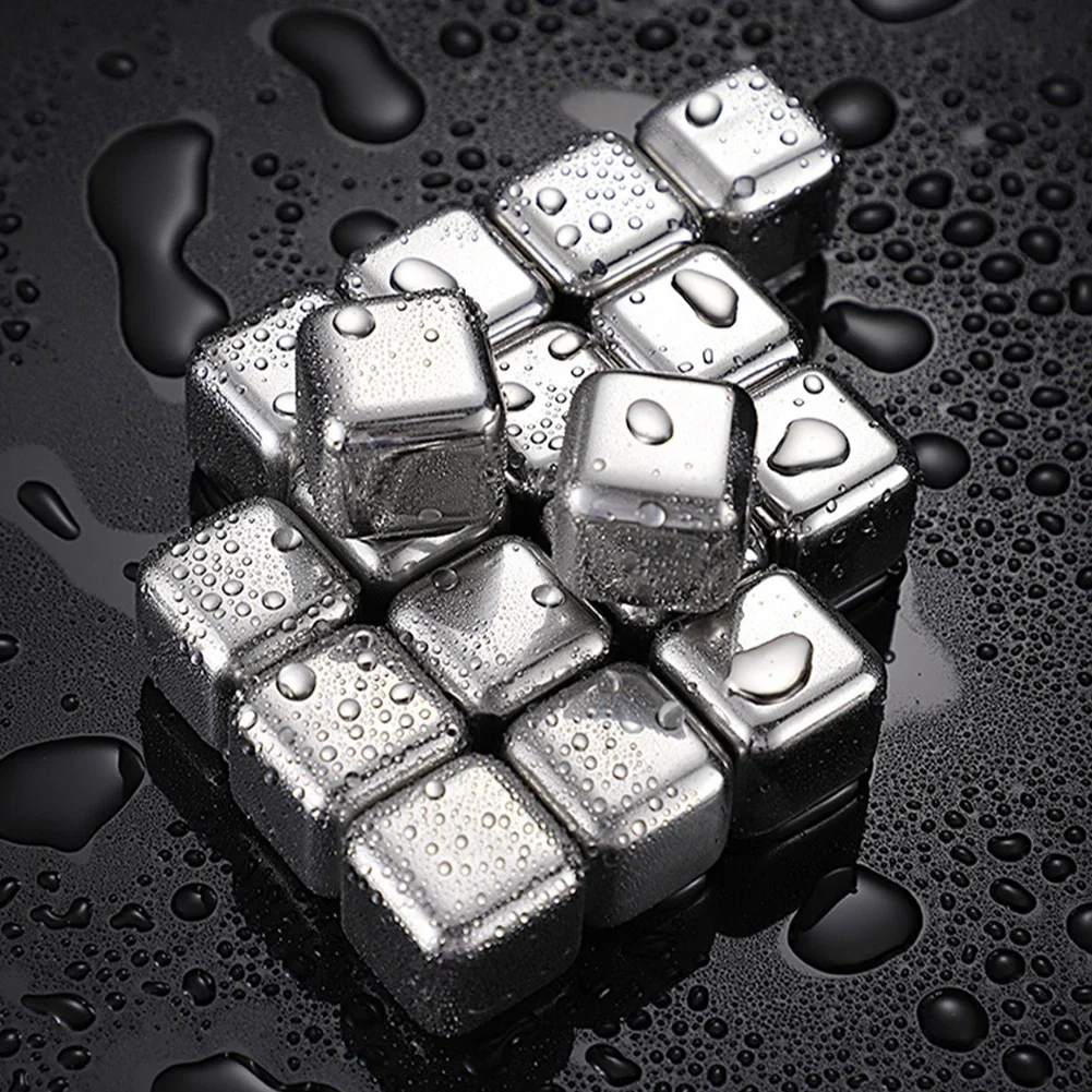 Whiskey Stone Set - Batu Pendingin Es Stainless Steel yang