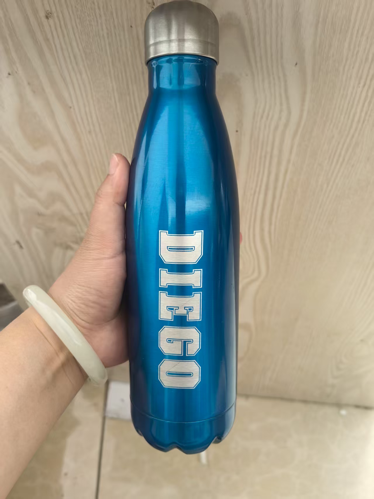 Wine Beer Name - Teks Kustom/Logo Dicetak Nama Tetap Dingin
