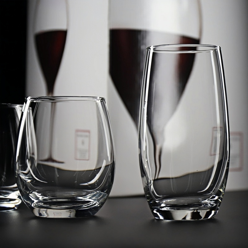 Wine Beer Juice - 2 Buah Gelas Wiski Bening Gelas