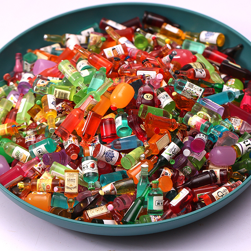 Wine Beer Mix - 20 Buah Campuran Mini Resin Simulasi