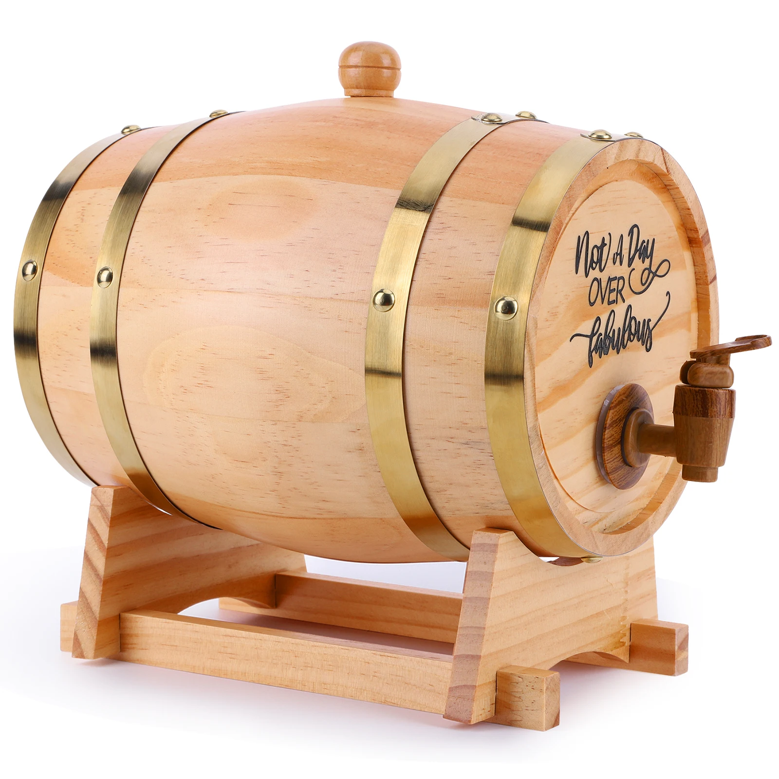 Tong Wiski Kayu 3L dengan Dudu - Wine Beer The Whiskey ulasan dan harga