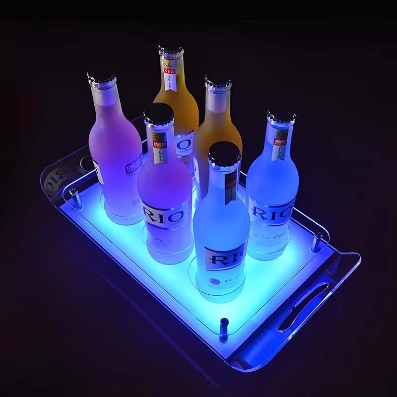 Nampan Sajian Akrilik LED Kust - Beer Wine Up ulasan dan harga