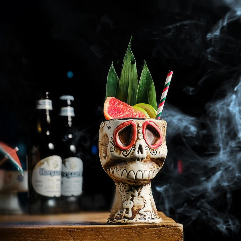 Mug Keramik Tengkorak Hallowee - Wine Beer Mix ulasan dan harga