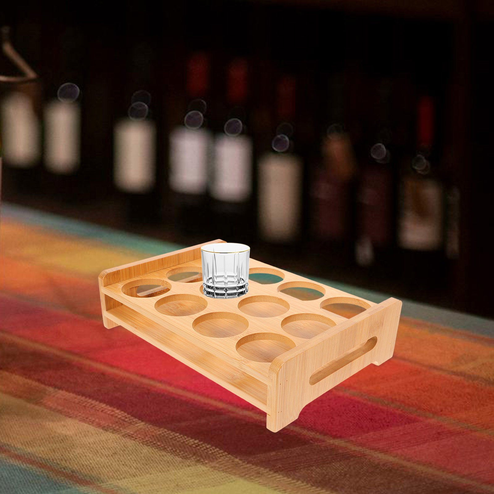 Tempat Gelas Shot Bambu Serbag - Wine Beer The Whiskey ulasan dan harga