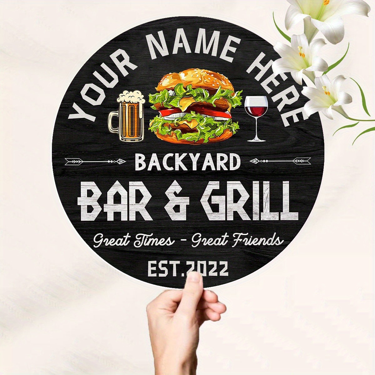 [2D Flat] Burger Wine Beer Cus - Wine Beer Name ulasan dan harga