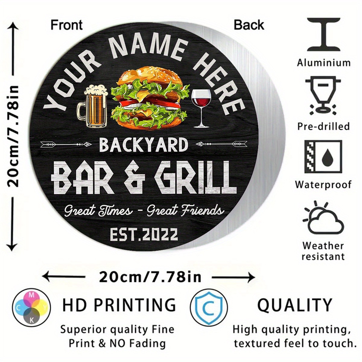 [2D Flat] Burger Wine Beer Cus - Wine Beer Name ulasan dan harga