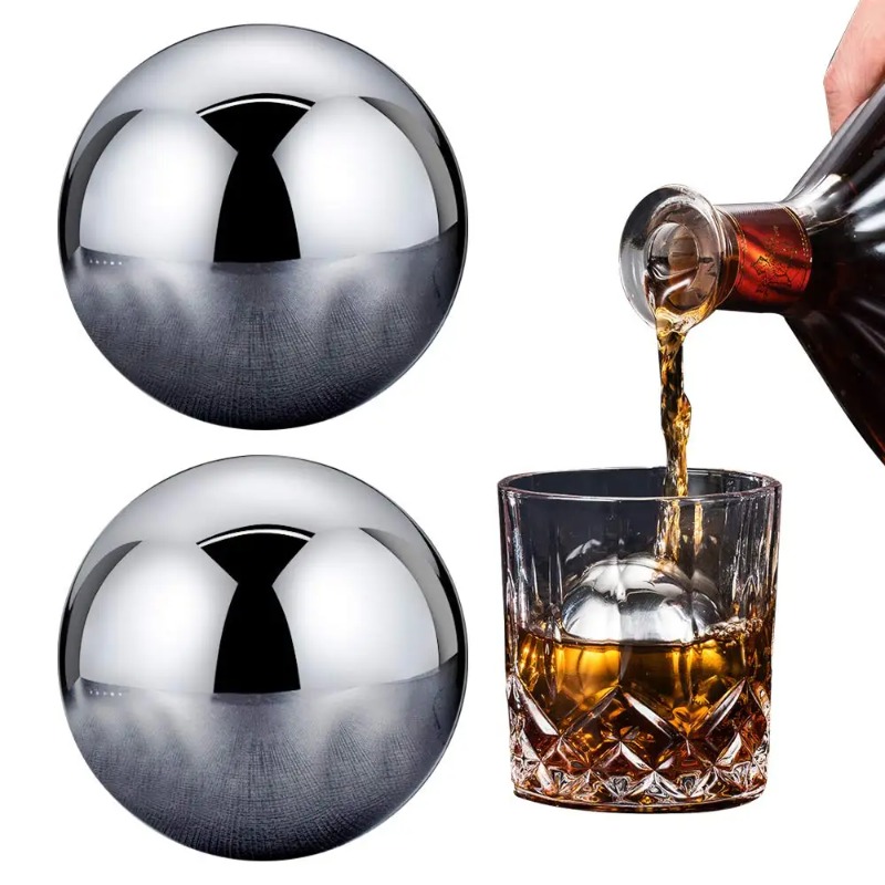 1 Buah Batu Es Stainless Steel - Whiskey Stone Set ulasan dan harga