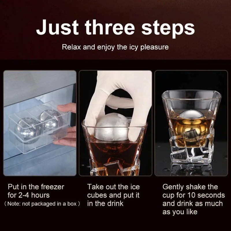 1 Buah Batu Es Stainless Steel - Whiskey Stone Set ulasan dan harga