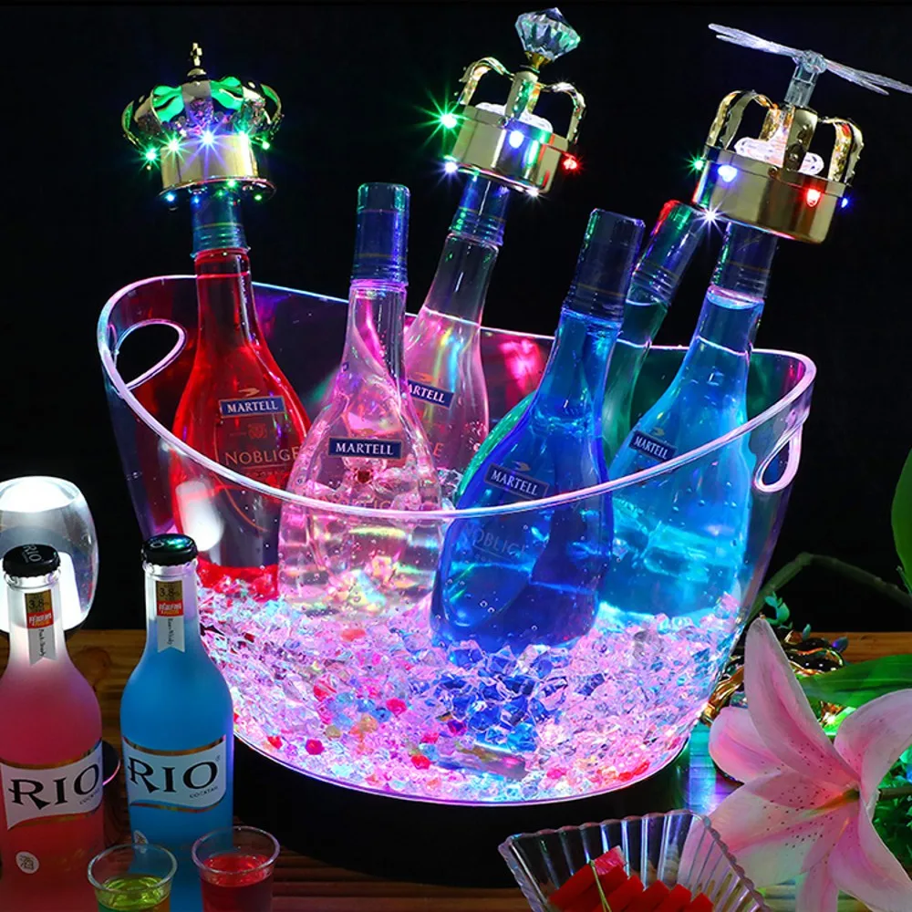 8L transparan LED bercahaya es - Beer Wine Up ulasan dan harga