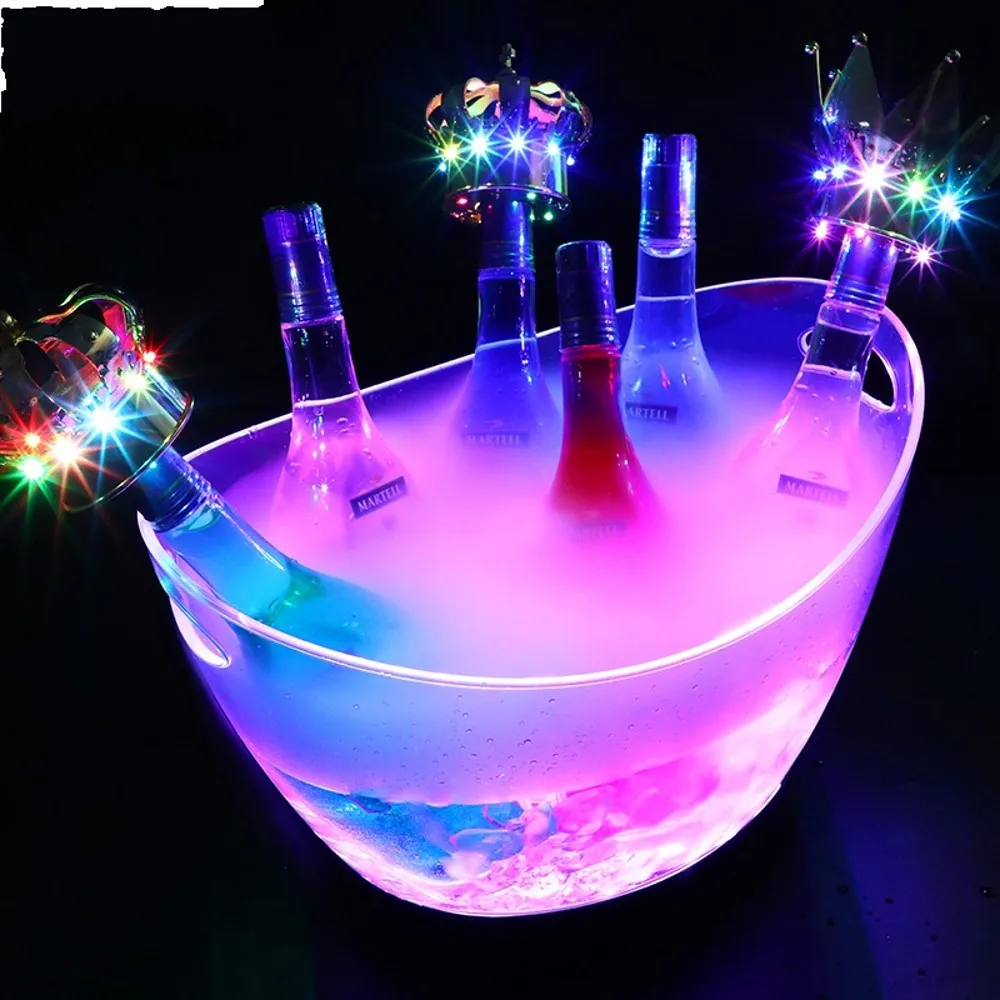 8L transparan LED bercahaya es - Beer Wine Up ulasan dan harga