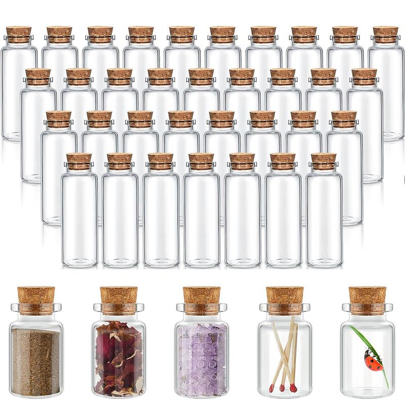 10 Buah Botol Kaca Kecil denga - Bottle Stopper Set ulasan dan harga