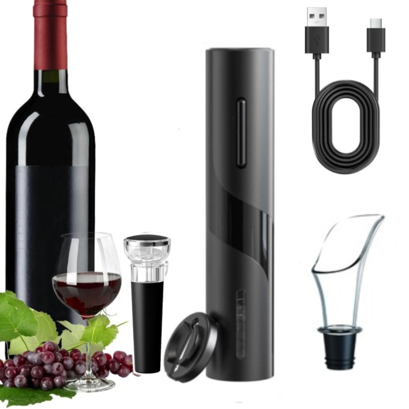 Set Pembuka Botol Anggur Otoma - Bottle Stopper Set ulasan dan harga