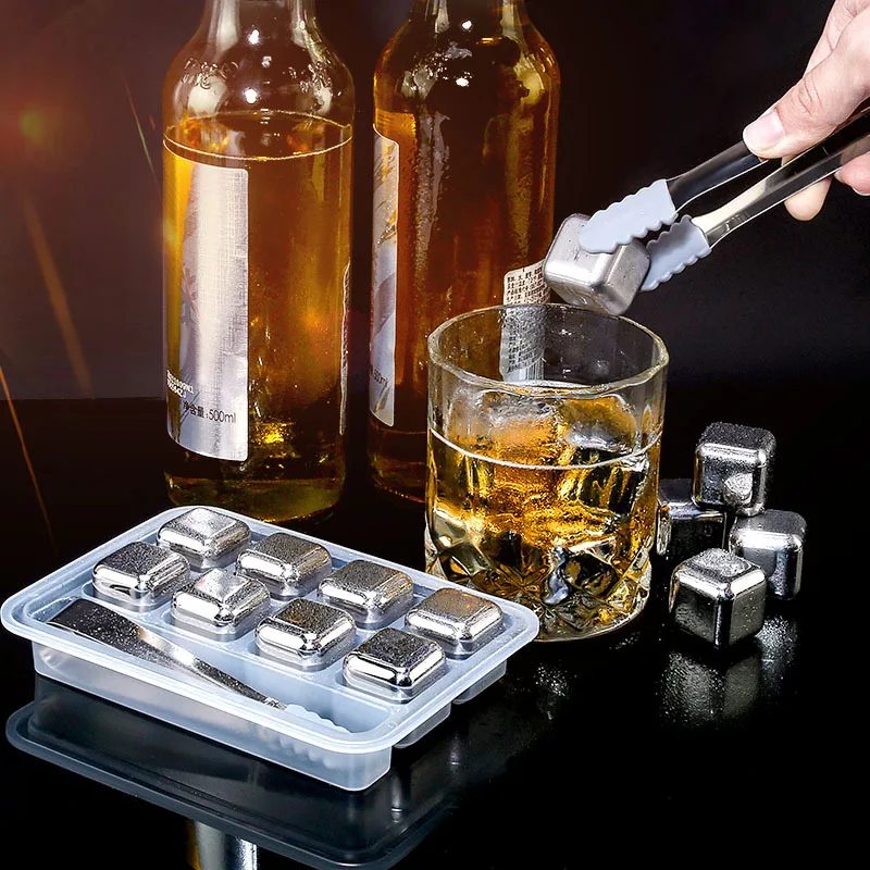 4/6/8 Pcs Set Batu Es Stainles - Whiskey Stone Set ulasan dan harga
