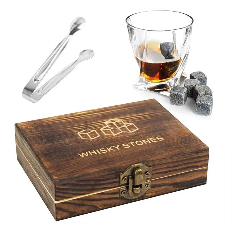 Set Hadiah Batu Wiski 9 Pcs Ba - Whiskey Stone Set ulasan dan harga