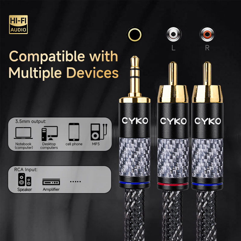 CYKO Hifi 6N Kabel Audio OFC 3 - Wine Xo ulasan dan harga