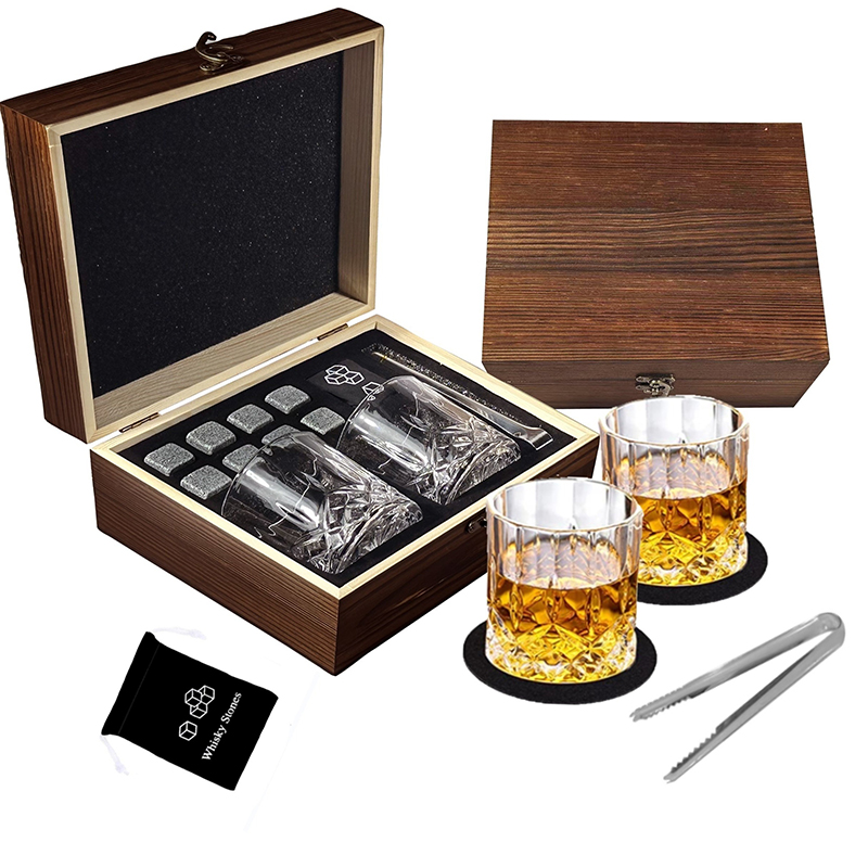 Set Hadiah Batu Es Wiski, 8 Ba - Whiskey Stone Set ulasan dan harga