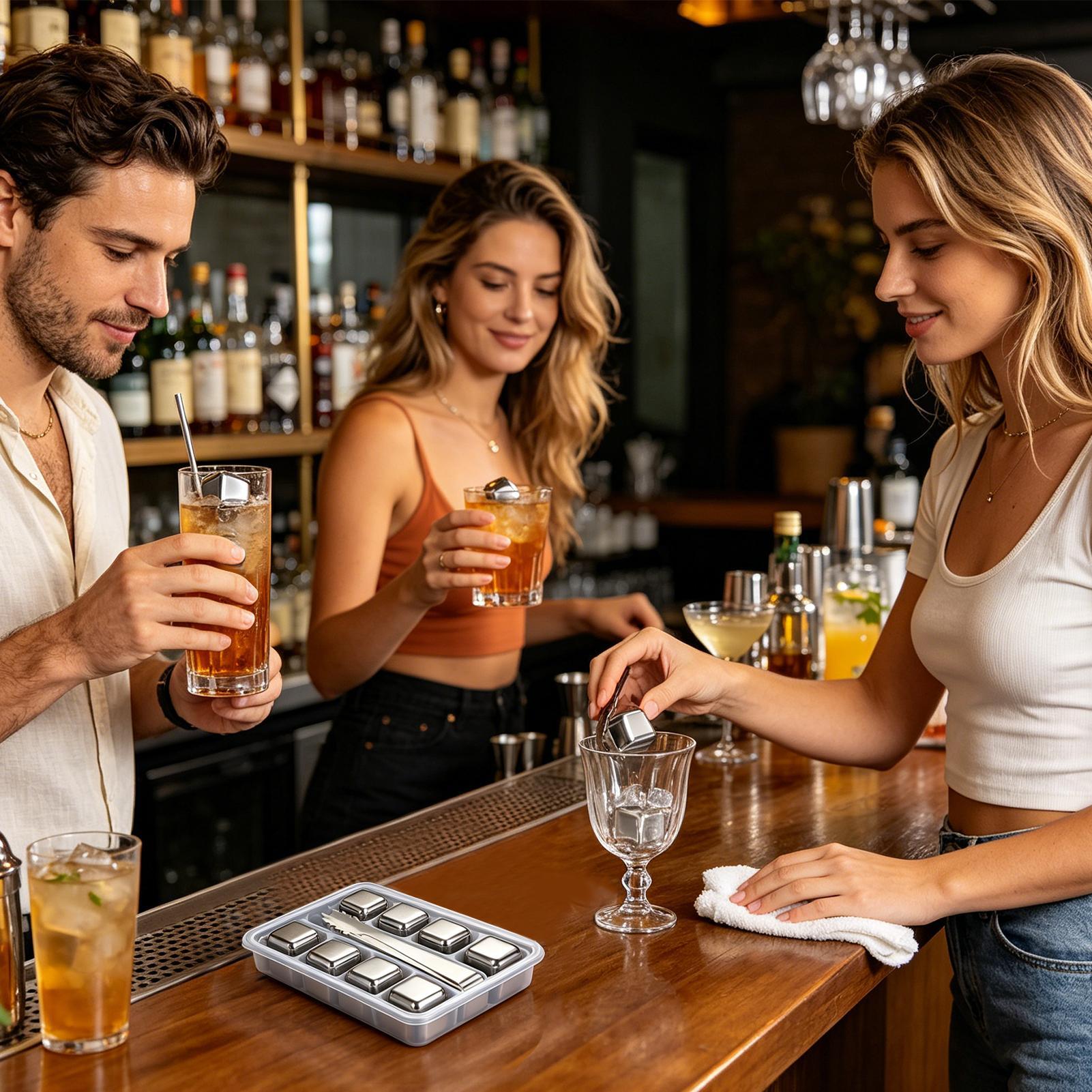 Es Batu Logam Reusable untuk M - Whiskey Stone Set ulasan dan harga