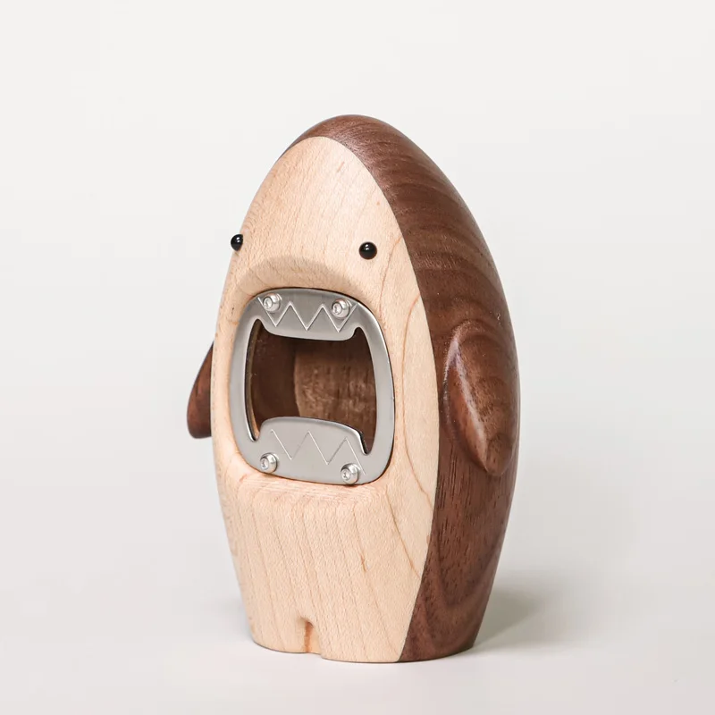 Ornamen Hiu Kayu Kreatif Pembu - Wine Beer Bottle ulasan dan harga