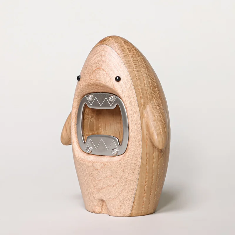 Ornamen Hiu Kayu Kreatif Pembu - Wine Beer Bottle ulasan dan harga