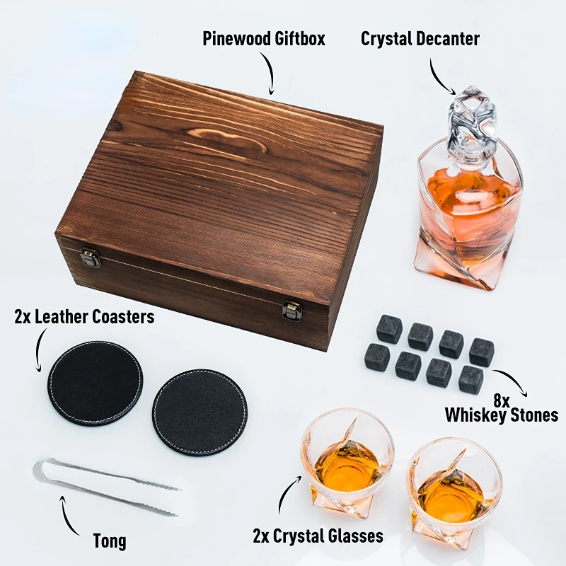 Set Hadiah Wadah Wiski dan Bat - Whiskey Stone Set ulasan dan harga