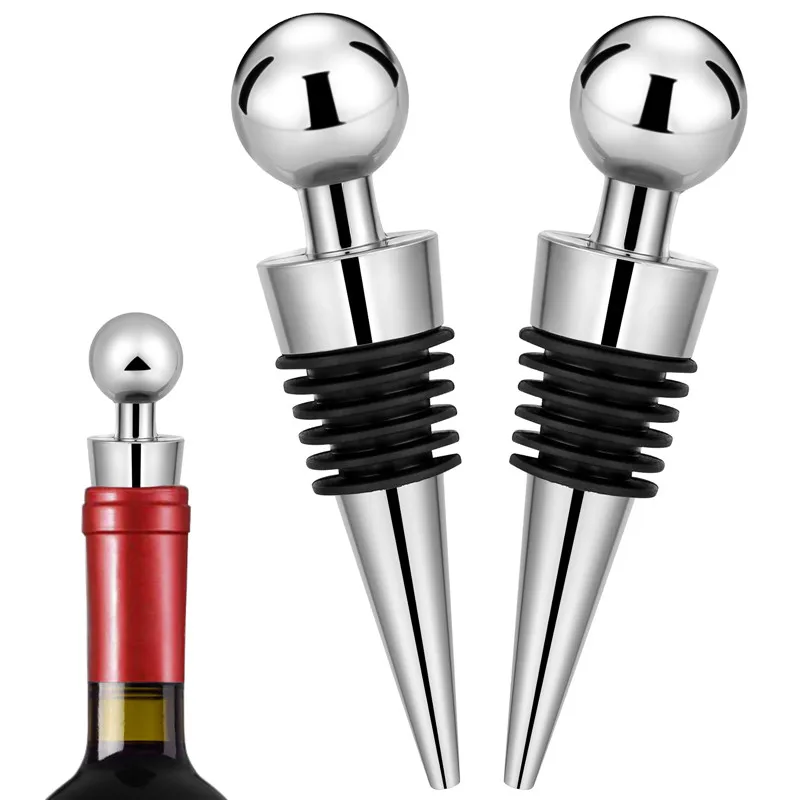 2 Buah/Set Penutup Botol Perak - Bottle Stopper Set ulasan dan harga